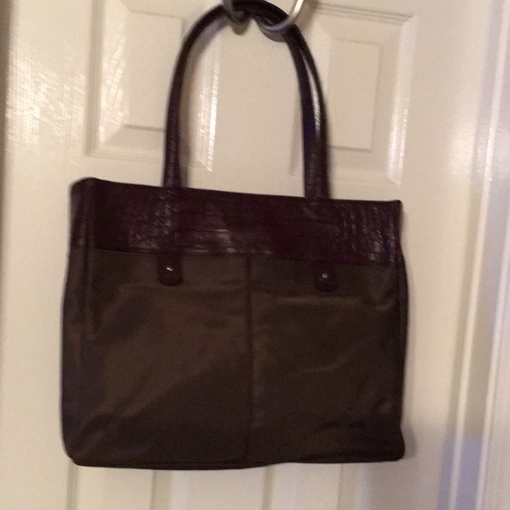 Banana Republic Brown and Dark Brown Tote Bag